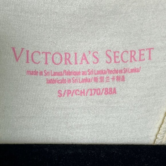 Victorias Secret Racerback Tank Top Small Graphic Neon Yellow Active Gym Shirt - Picture 3 of 7